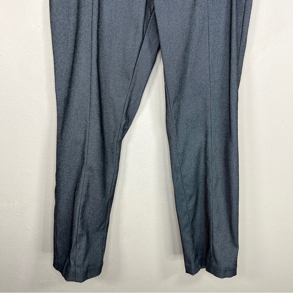 NEW SIZE 16 RAFAELLA DRESS PANTS BLACK BLUE PULL ON STRETCH FABRIC GOLD ACCENT - Picture 2 of 14